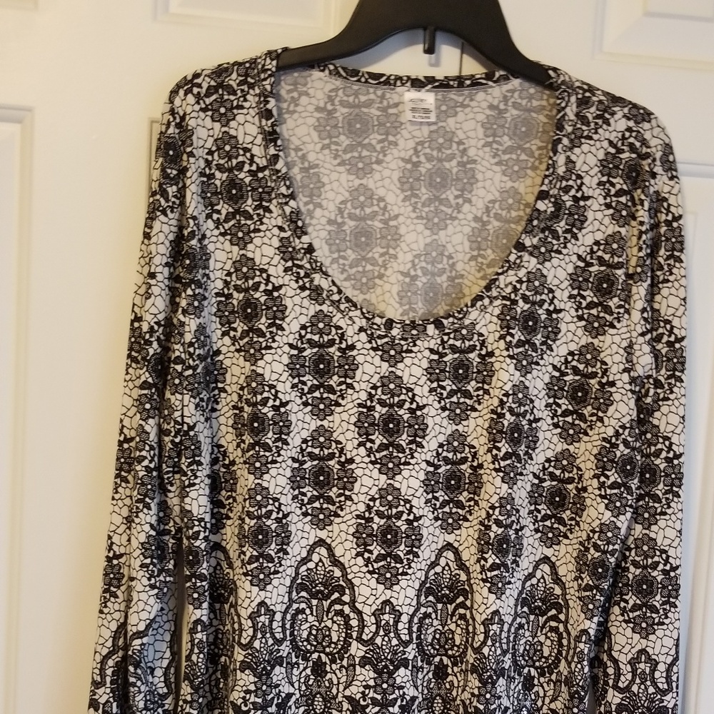 Jockey Black and White Blouse